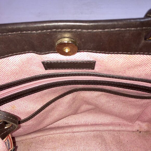 DOONEY & BOURKE Black Croc Embossed Leather Tote Bag w/Clutch and Keychain - Picture 11 of 16